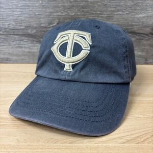 Minnesota Twins Hat Fitted Small Blue MLB Baseball '47 Faded